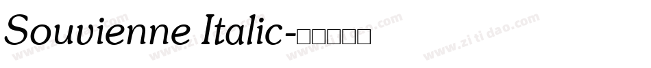 Souvienne Italic字体转换